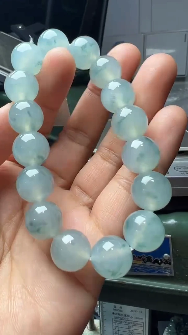 未镶嵌手串翡翠缅甸翡翠A货卡12.7左右