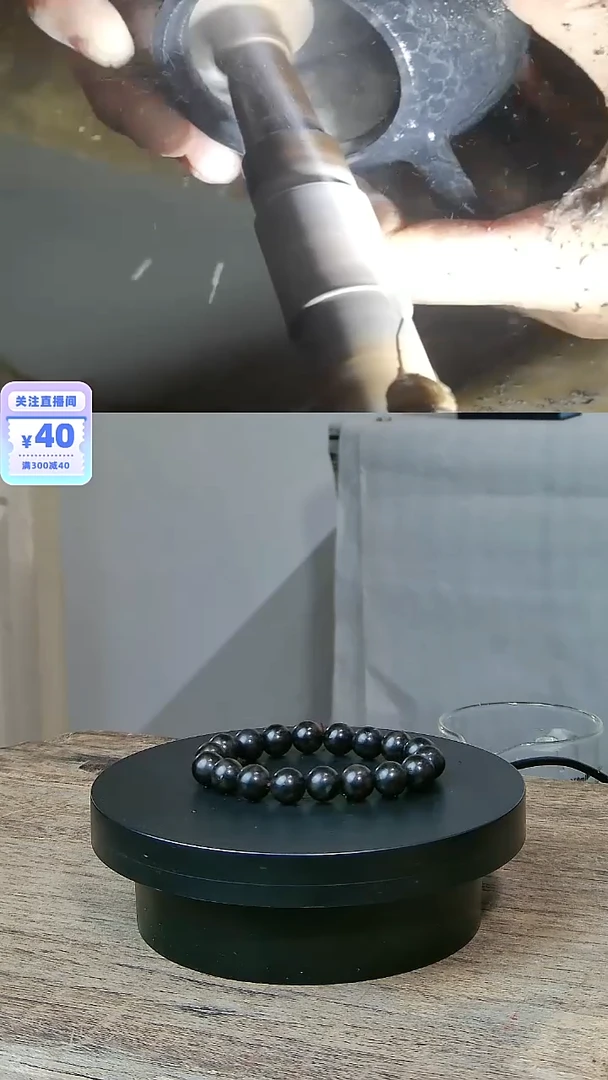 5 天然冰碛岩整石雕刻18颗珠子10MM手串