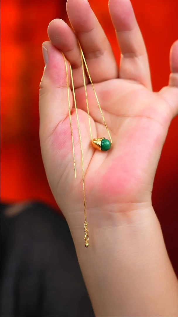 吊坠(不含链)银S925镶嵌翡翠新款