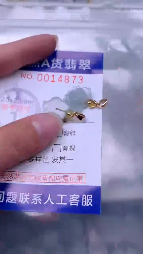 翡翠未镶嵌吊坠(不含链)1