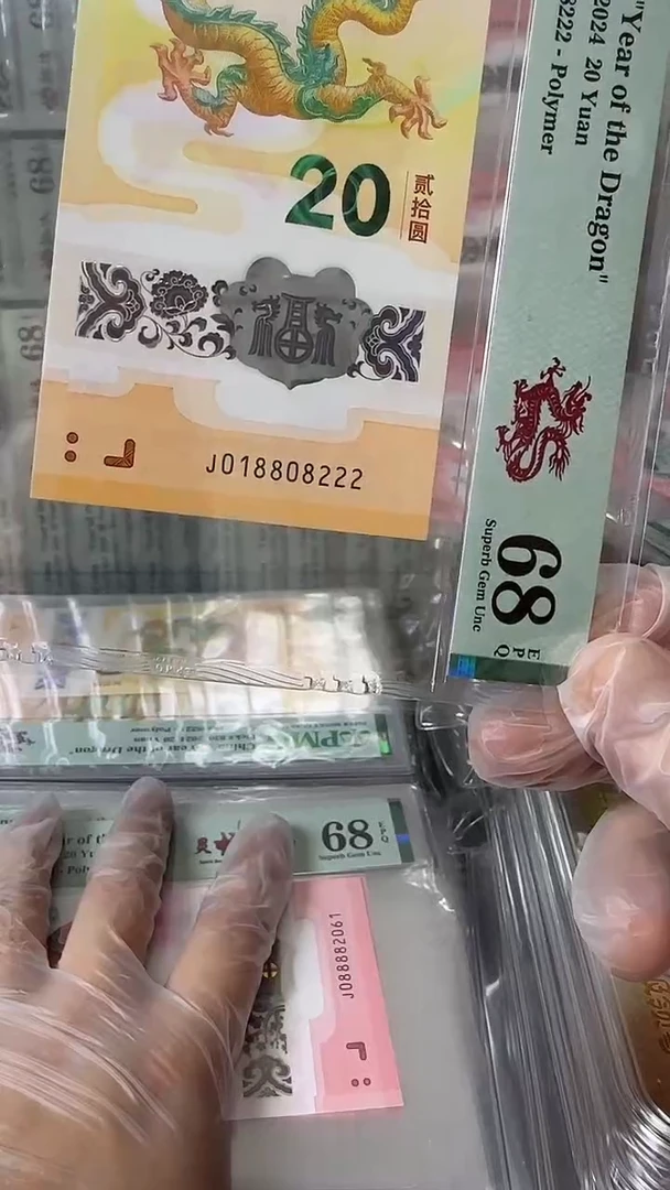 塑料018808222-龙钞单张