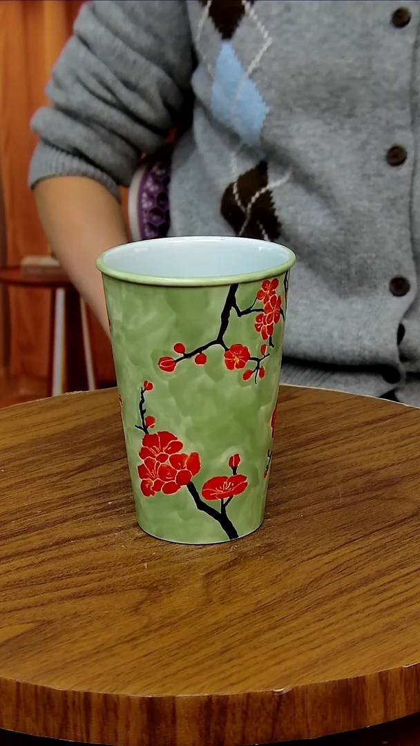 杯子陶景德镇手工手绘釉下彩陶瓷