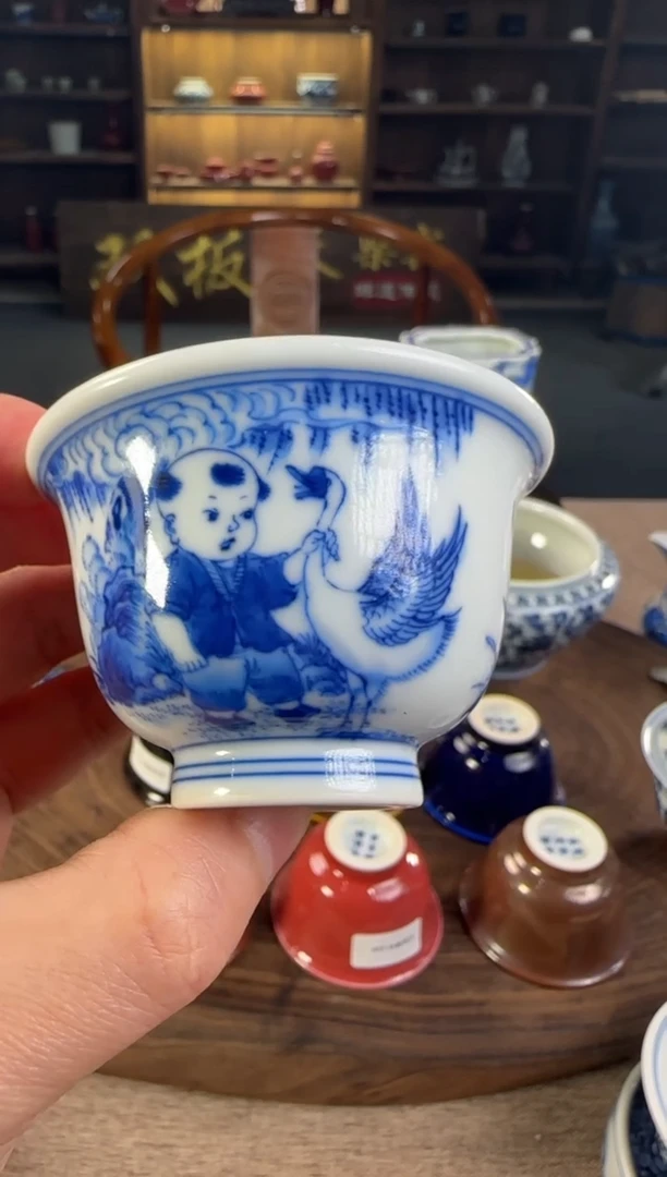 乘*双板桥柴窑双板桥柴窑青花