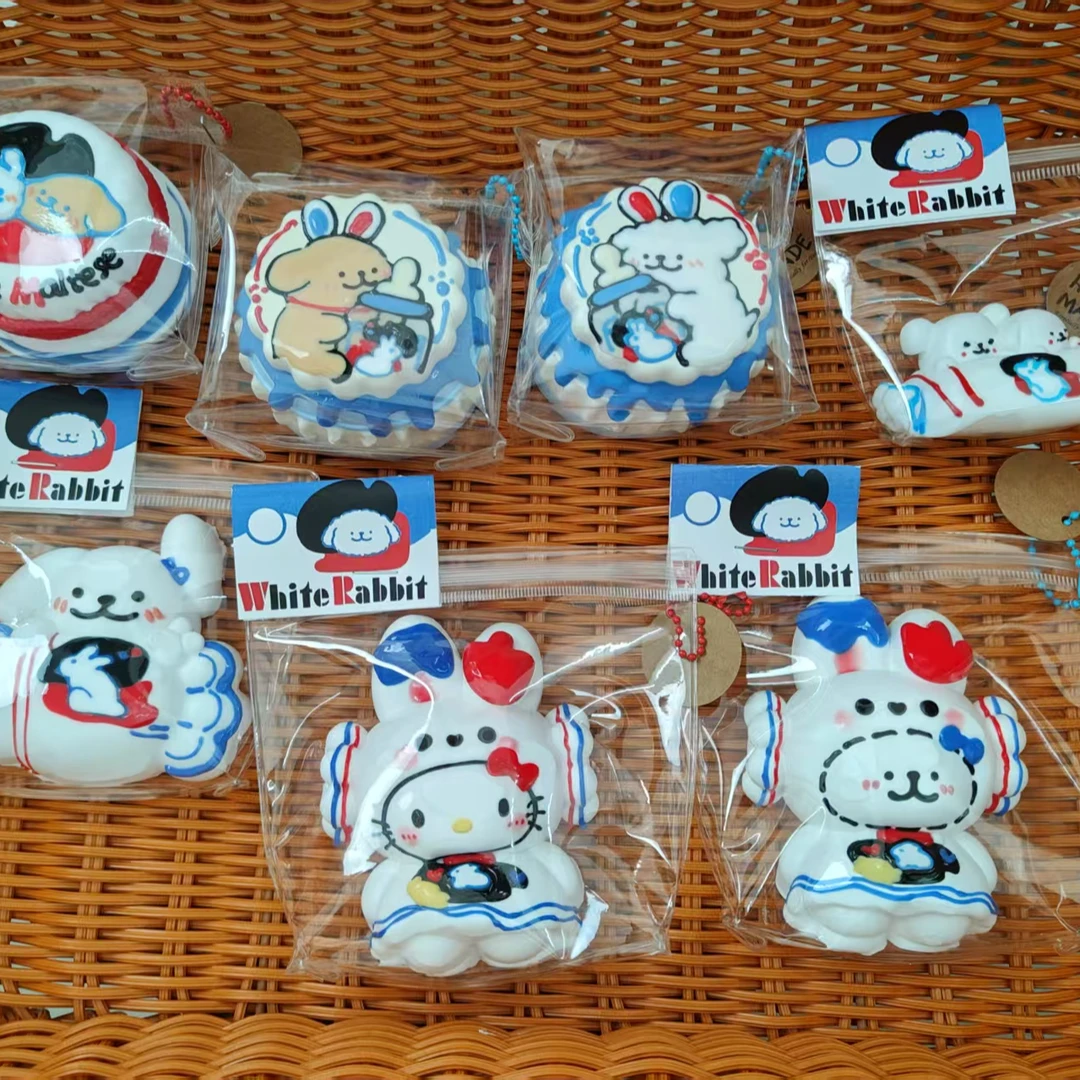 大白兔系列捏捏纯手工制作食品级硅胶