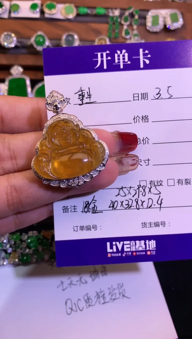 【闪购商品】翡翠颈饰未镶嵌缅甸天然A货翡翠