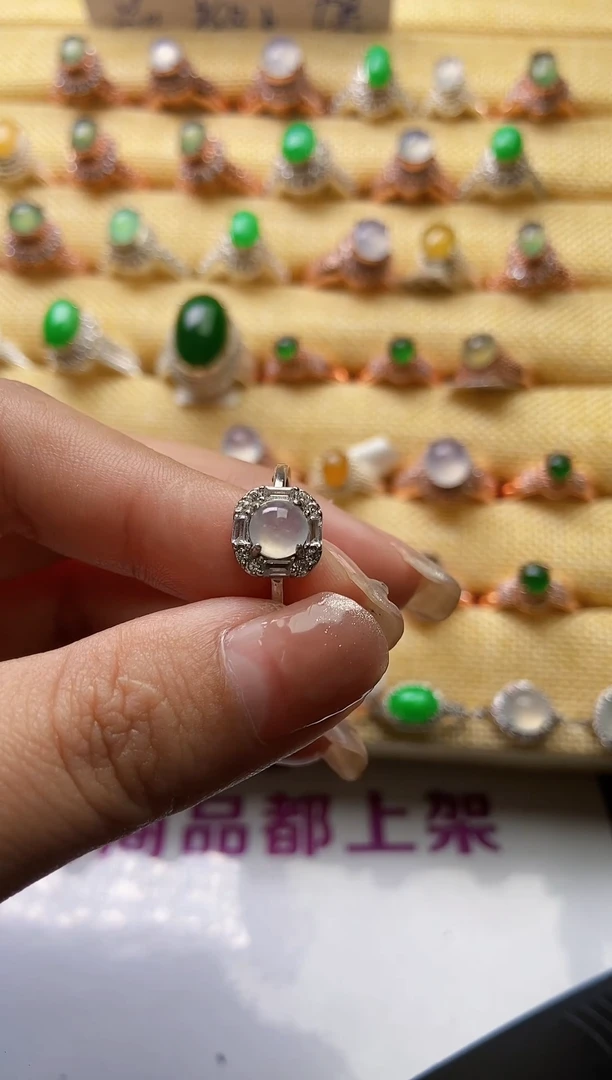 【闪购商品】翡翠戒指银S925镶嵌0000