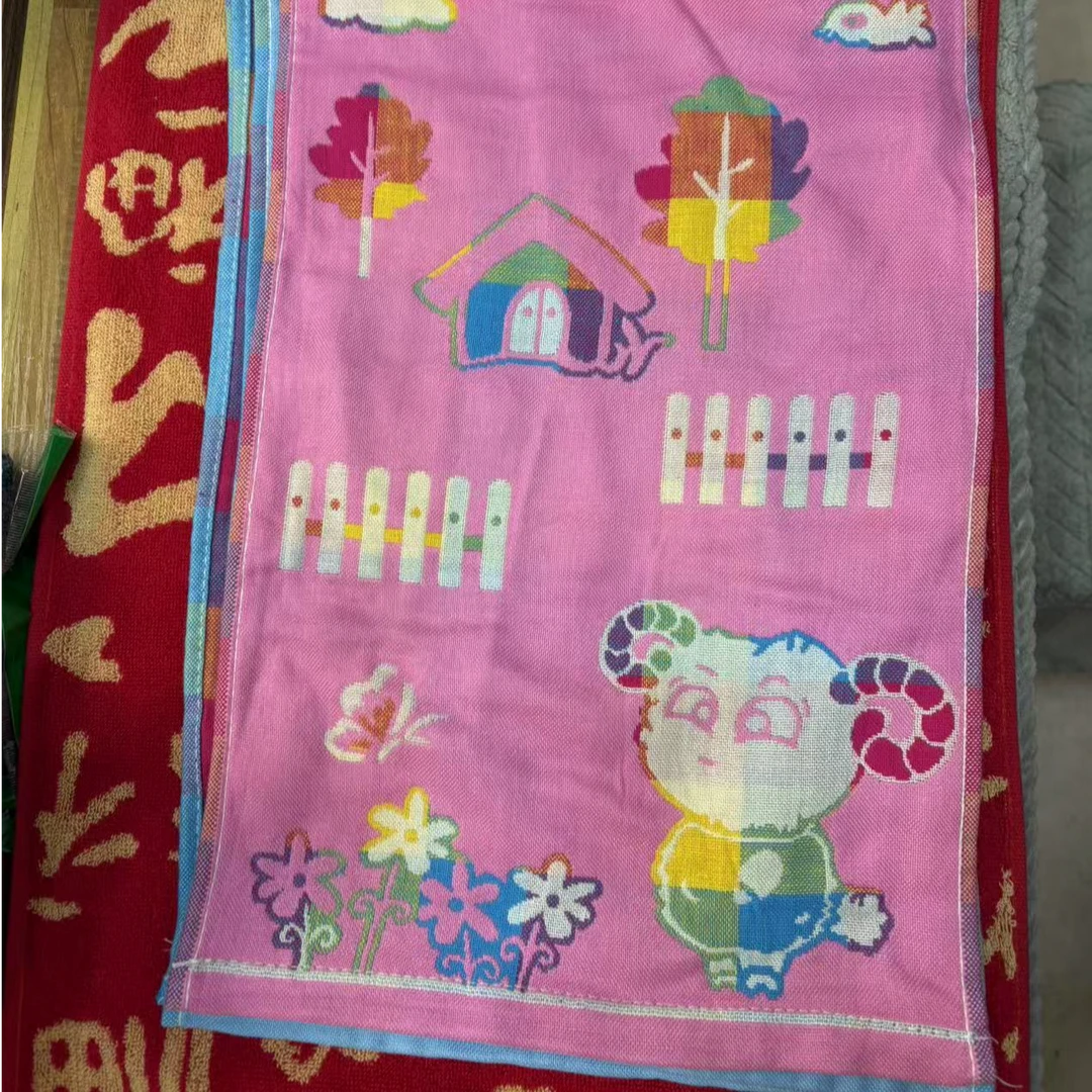 100%竹纤维纱布小毛巾27*48瑕疵不挑花型