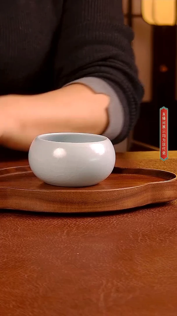 瓷片181号 月白禅定杯
