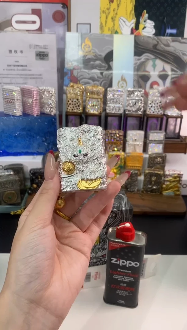 铜ZIPPO银玉貔貅