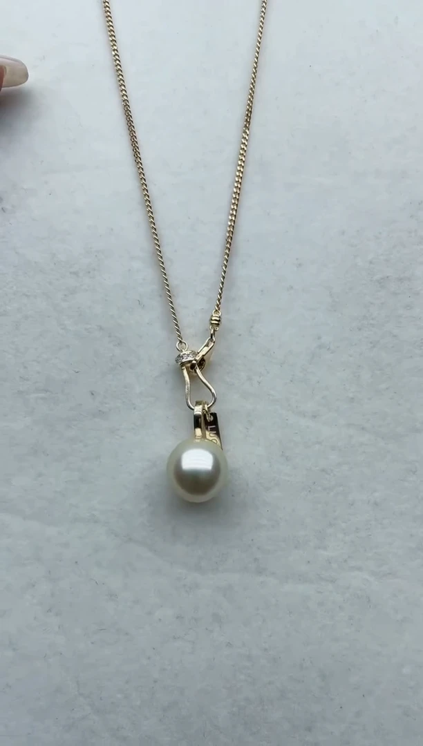 【闪购商品】海水珍珠套链银S925镶嵌Y103