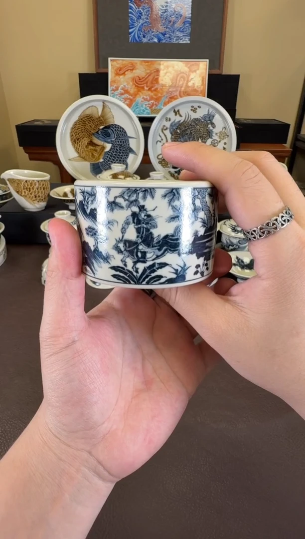 二号釉萧何扳指杯