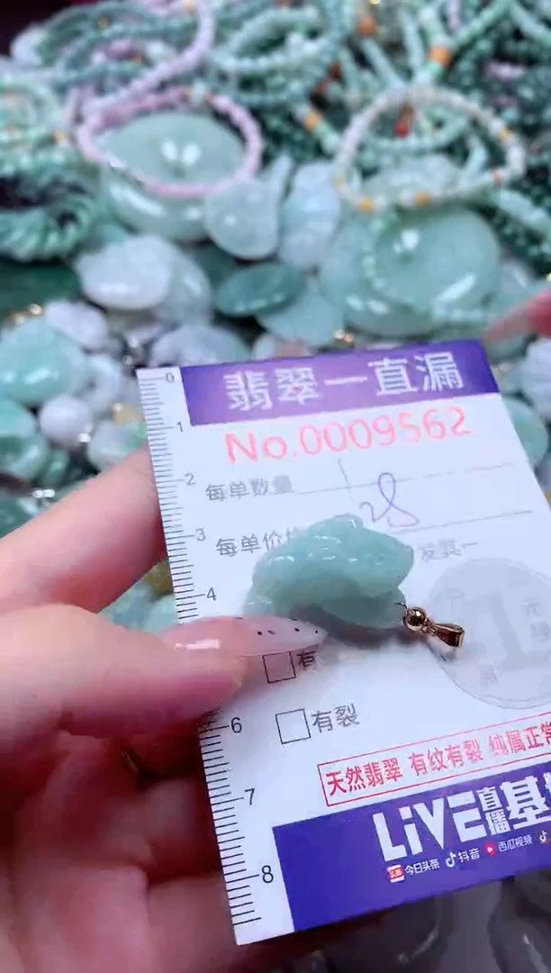 翡翠未镶嵌吊坠(不含链)9562