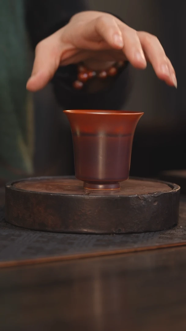【闪购商品】杯37柴房陶瓷丨金红落灰单杯