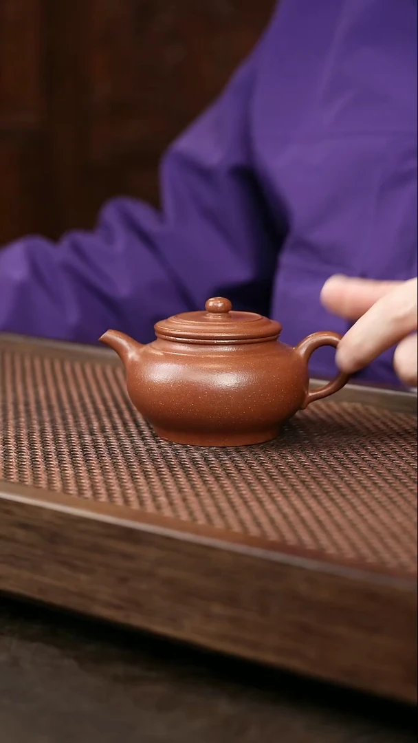 茶壶紫砂红降彬风