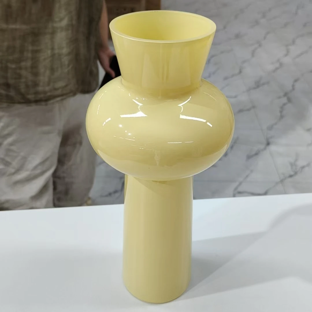 孤品奶油中古花瓶花器