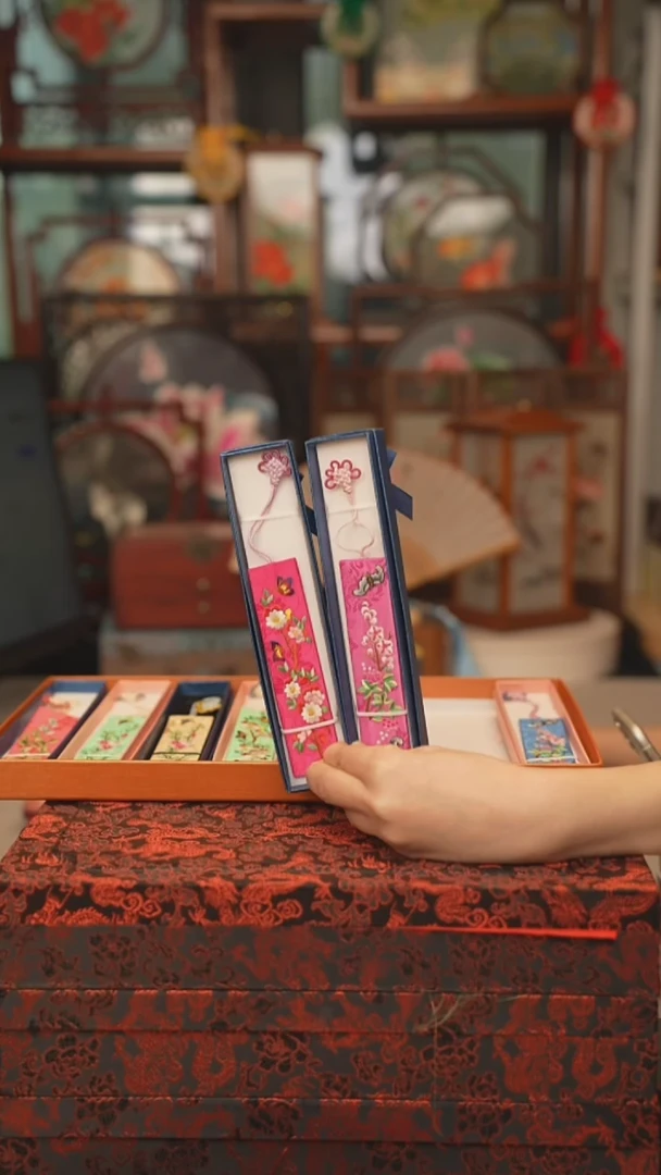 扇子书签吊坠非遗