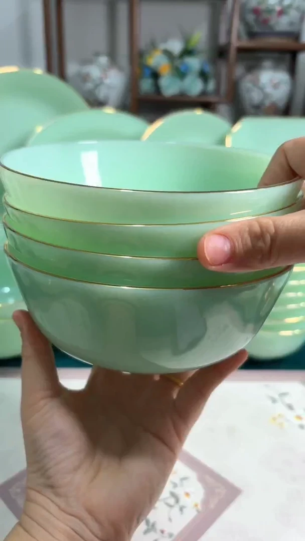 硬质细瓷 6.5英寸4个碗口径16.3厘米