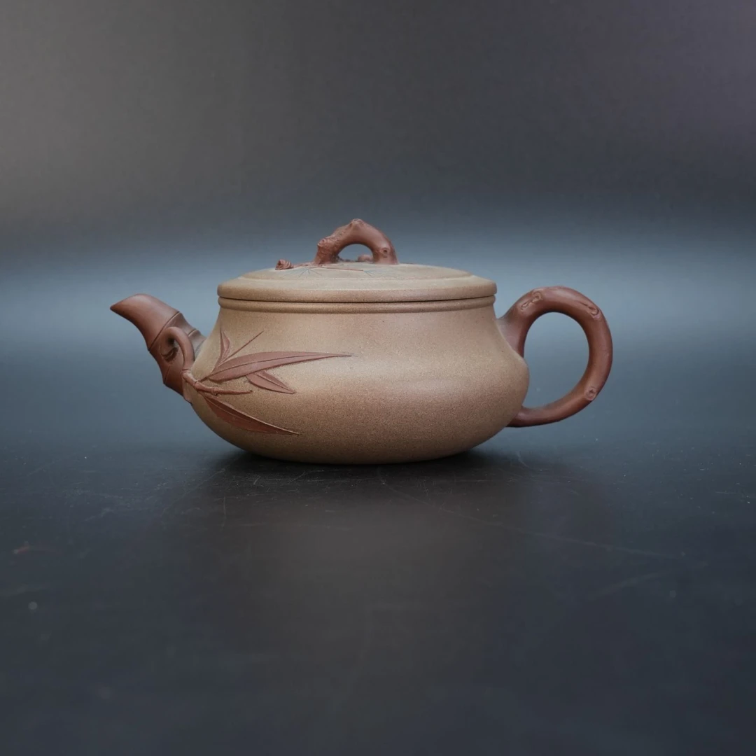 lot21915 1526 王勤仙 紫砂蟹壳青三友壶 260cc