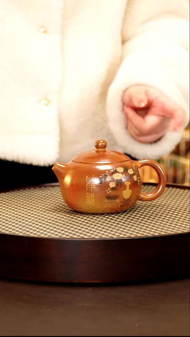 茶壶紫砂紫砂作品梅付春288