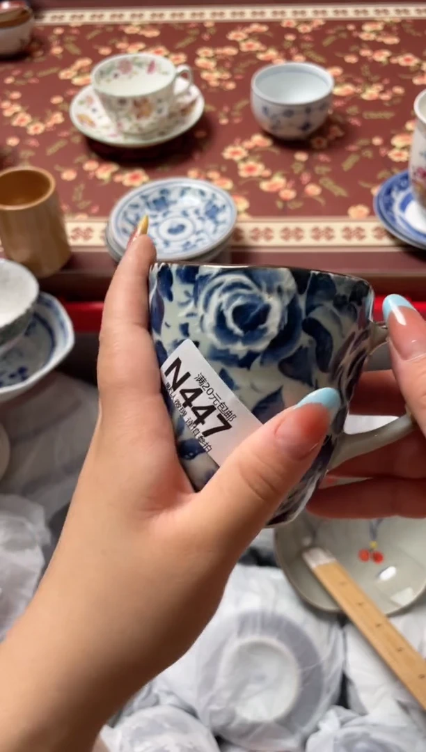 瓷片雨****花瓷器瓷器N447