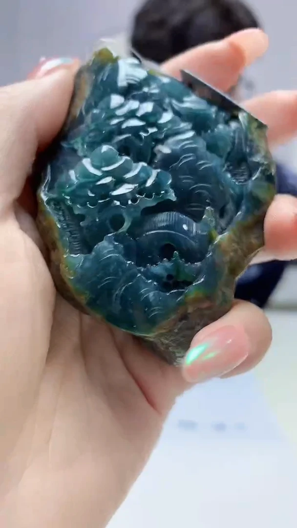 【闪购商品】定制翡翠未镶嵌4688DD-毛货挂件46