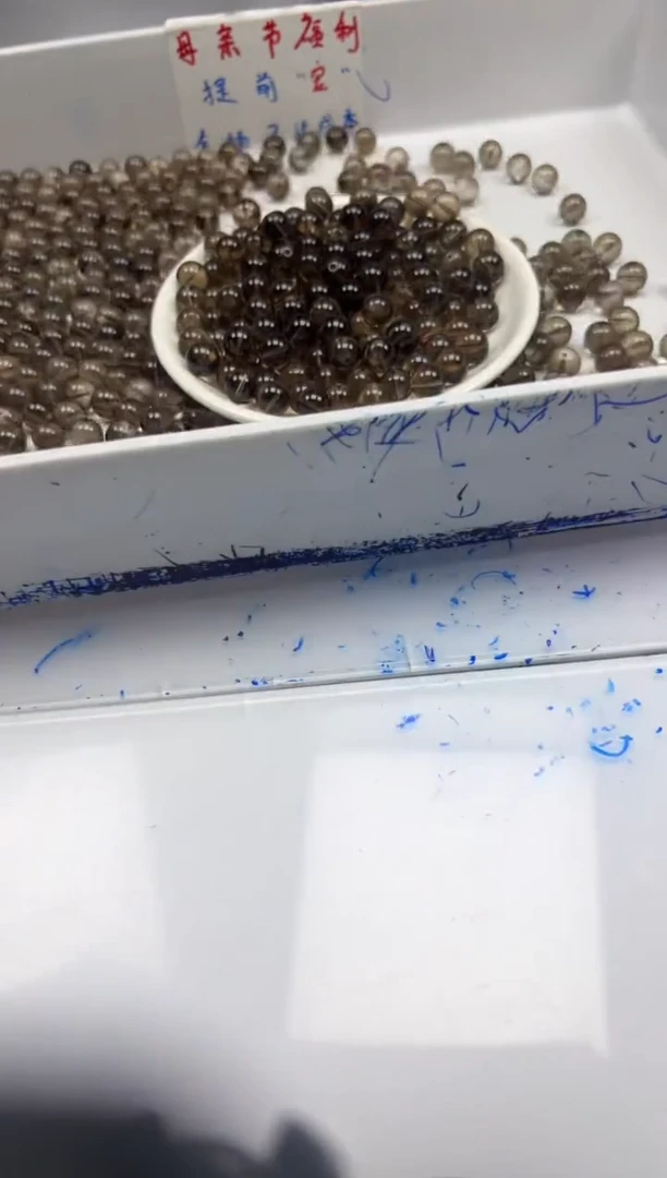 未镶嵌颈饰水晶w208茶水晶10mm*30颗