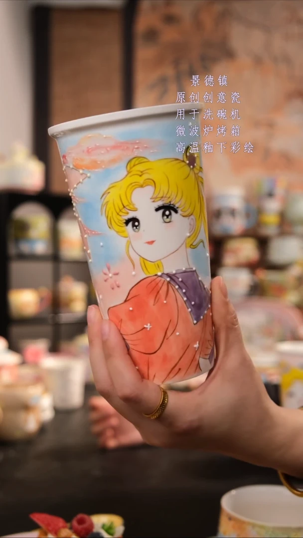 摆件陶旺的可以陶瓷手工手绘设计款