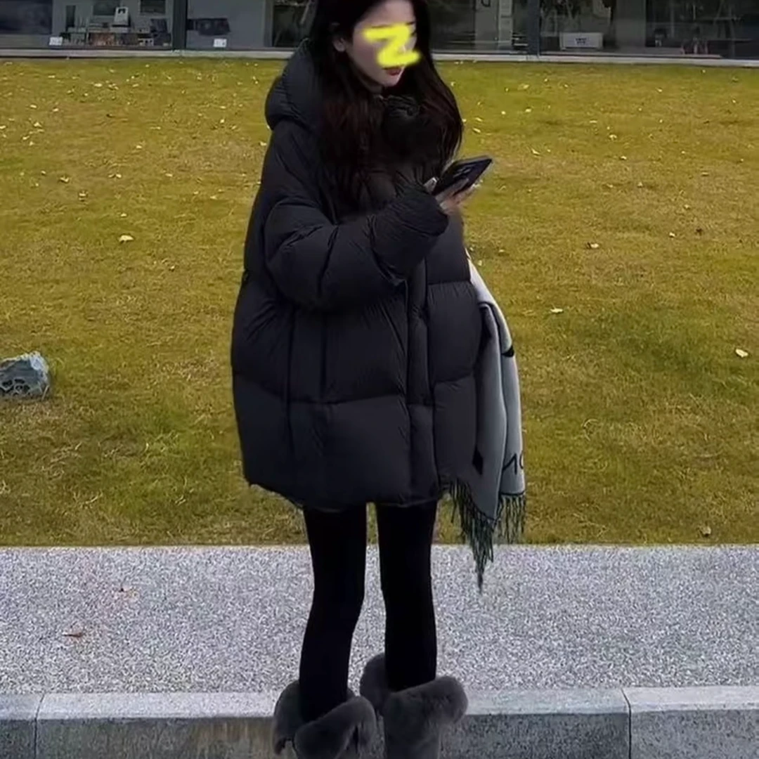 Q【90鸭绒】泡芙五防超轻超软90鸭绒冬季韩版泡芙女短款加厚连帽