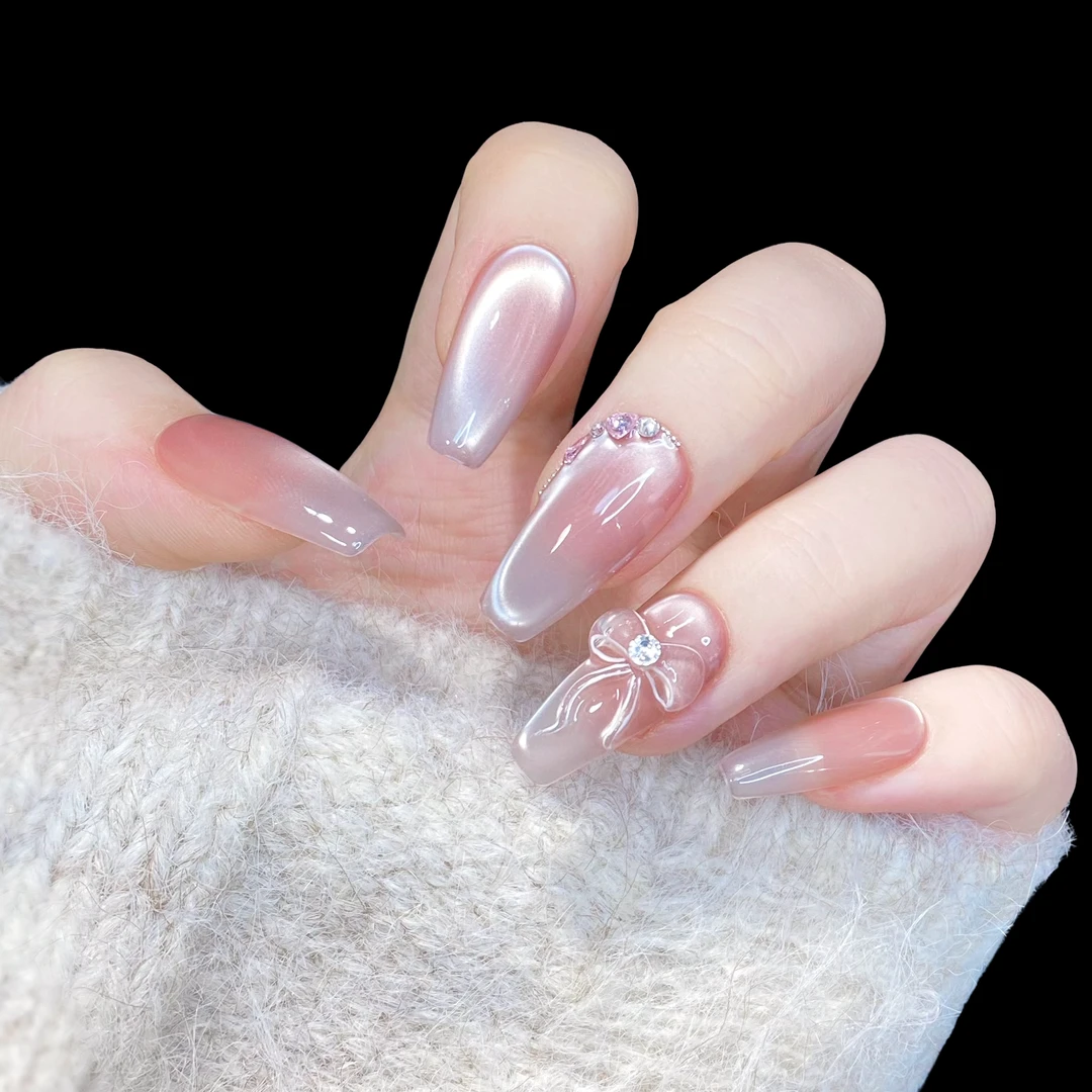 【少女情结】纯手工穿戴甲高级显白G026489