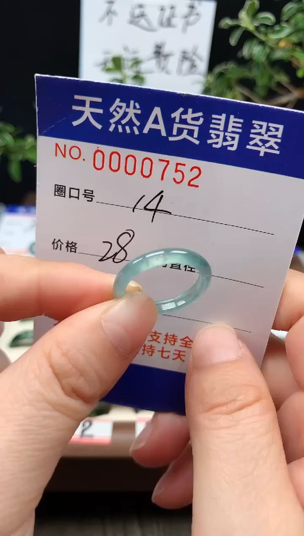 未镶嵌戒指翡翠14#