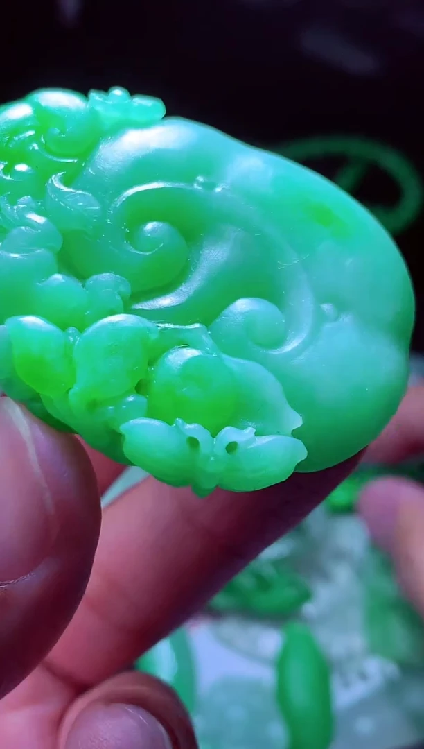 未镶嵌定制翡翠玲*#翡翠毛货定制