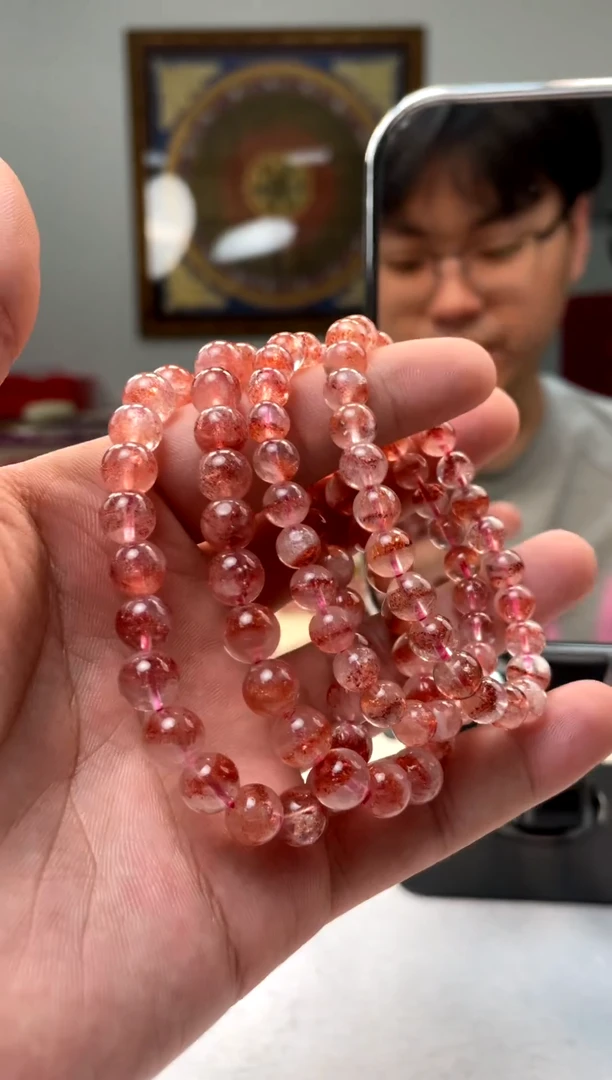 未镶嵌手串水晶【昊哥珠宝】金草莓芬达金草莓7mm多样性发一