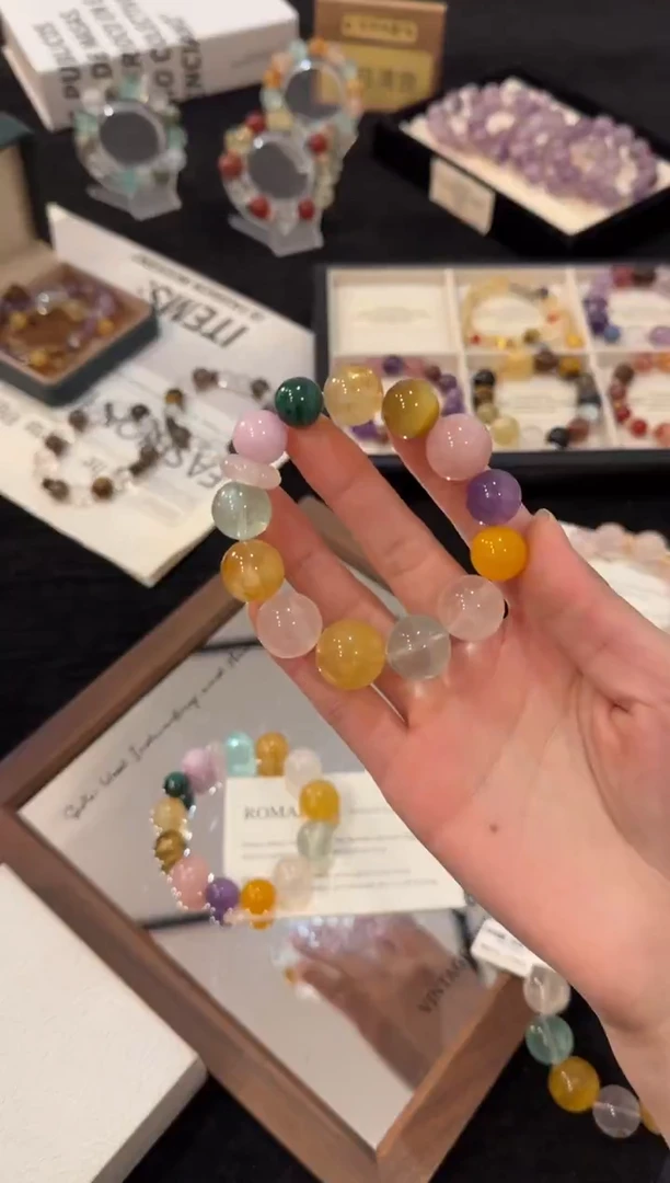 合金手链水晶多宝x3274