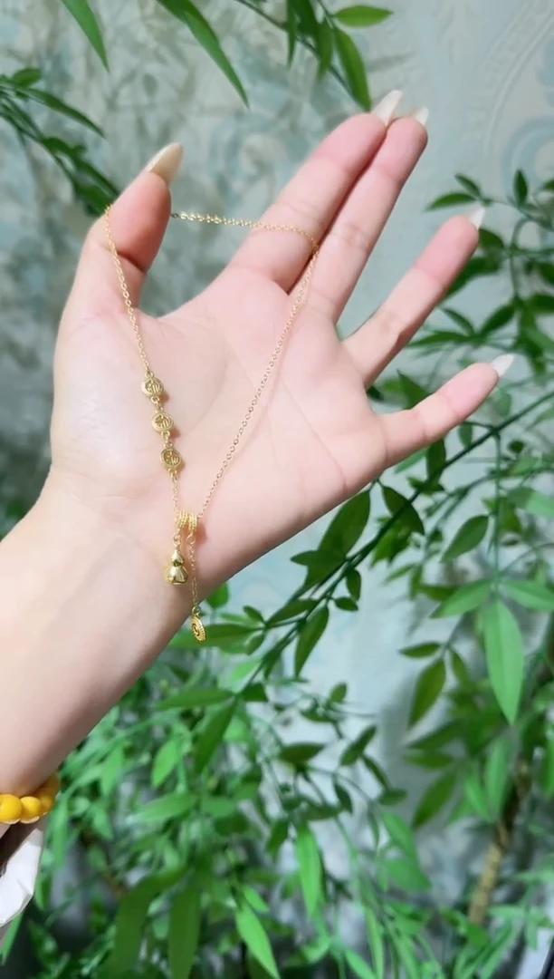 无坠链均925银银项链