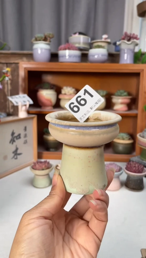 瓷片661知木小芳花盆