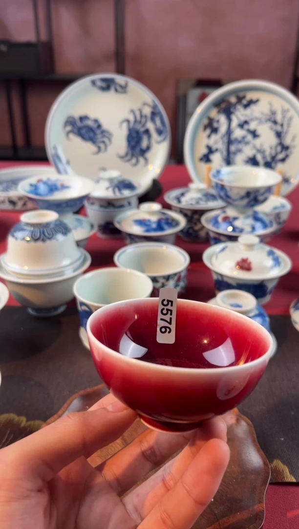 摆件陶天禄言瓷手工手绘茶器5576