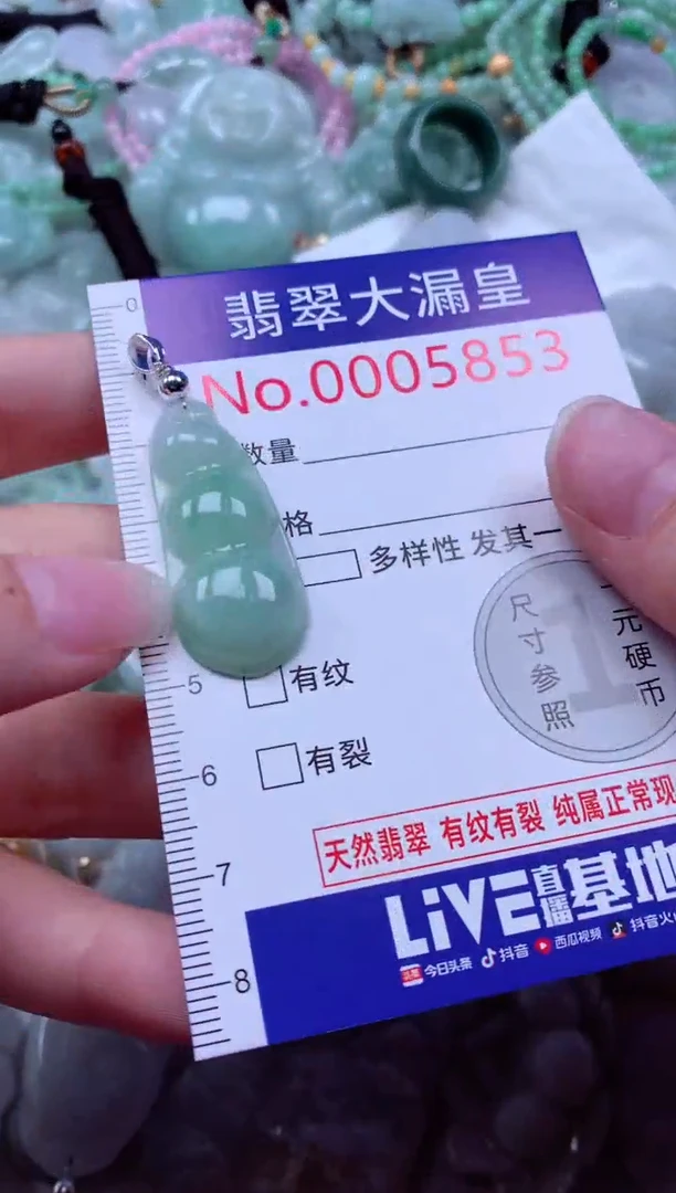 吊坠(不含链)未镶嵌翡翠5853