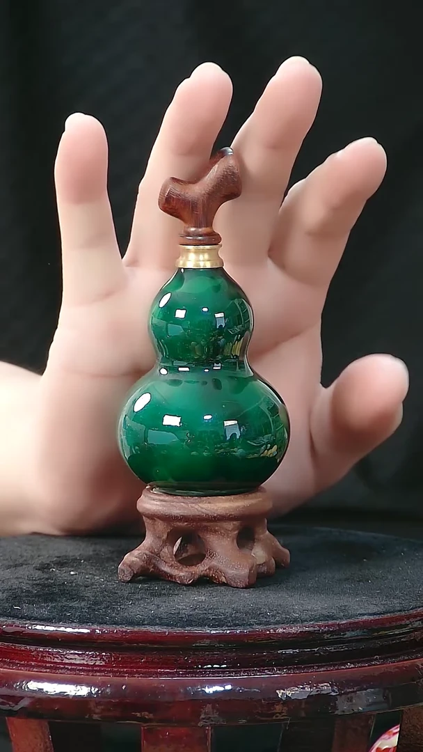 藤?****j檀木塞葫芦把件 01