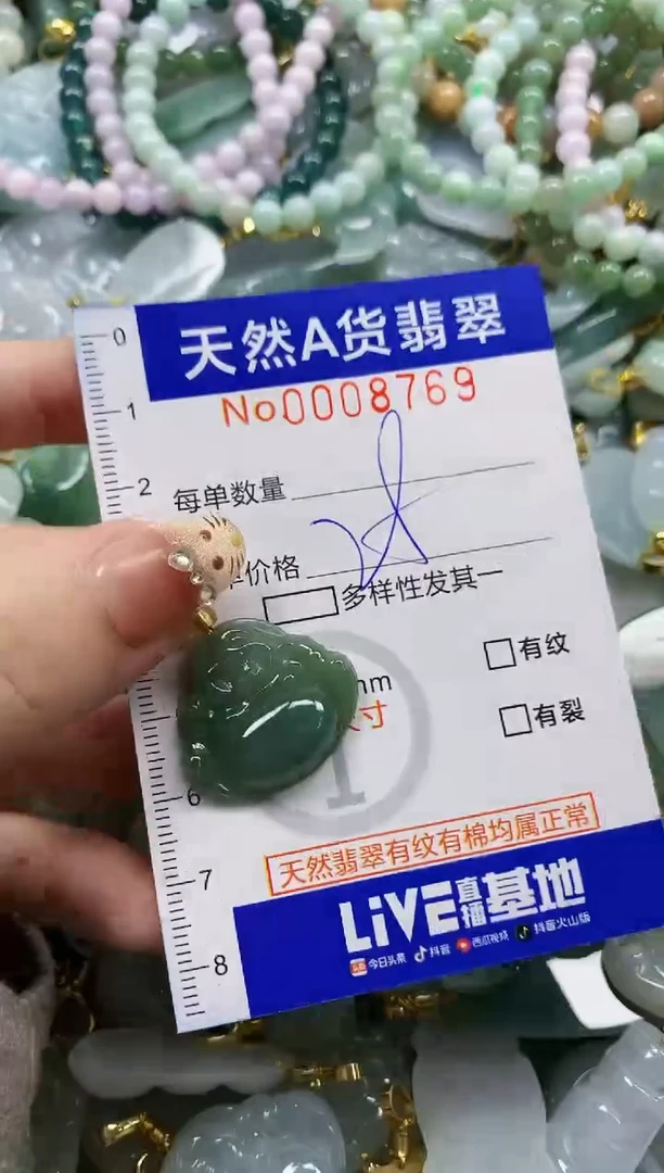 颈饰未镶嵌翡翠天然A货翡翠