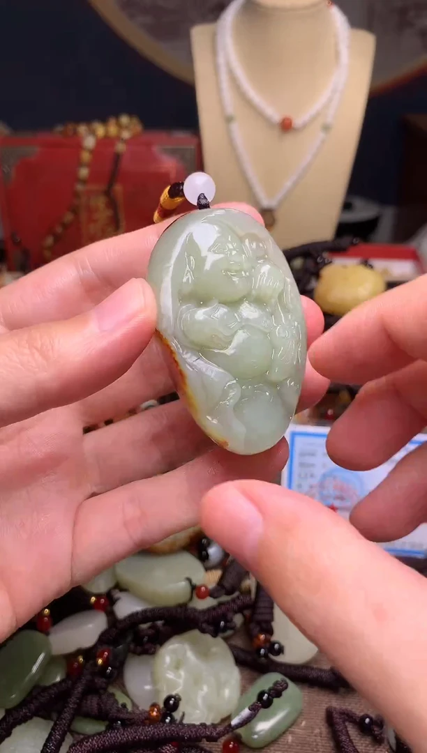 颈饰未镶嵌和田玉新疆料青海料清水和田玉吊坠