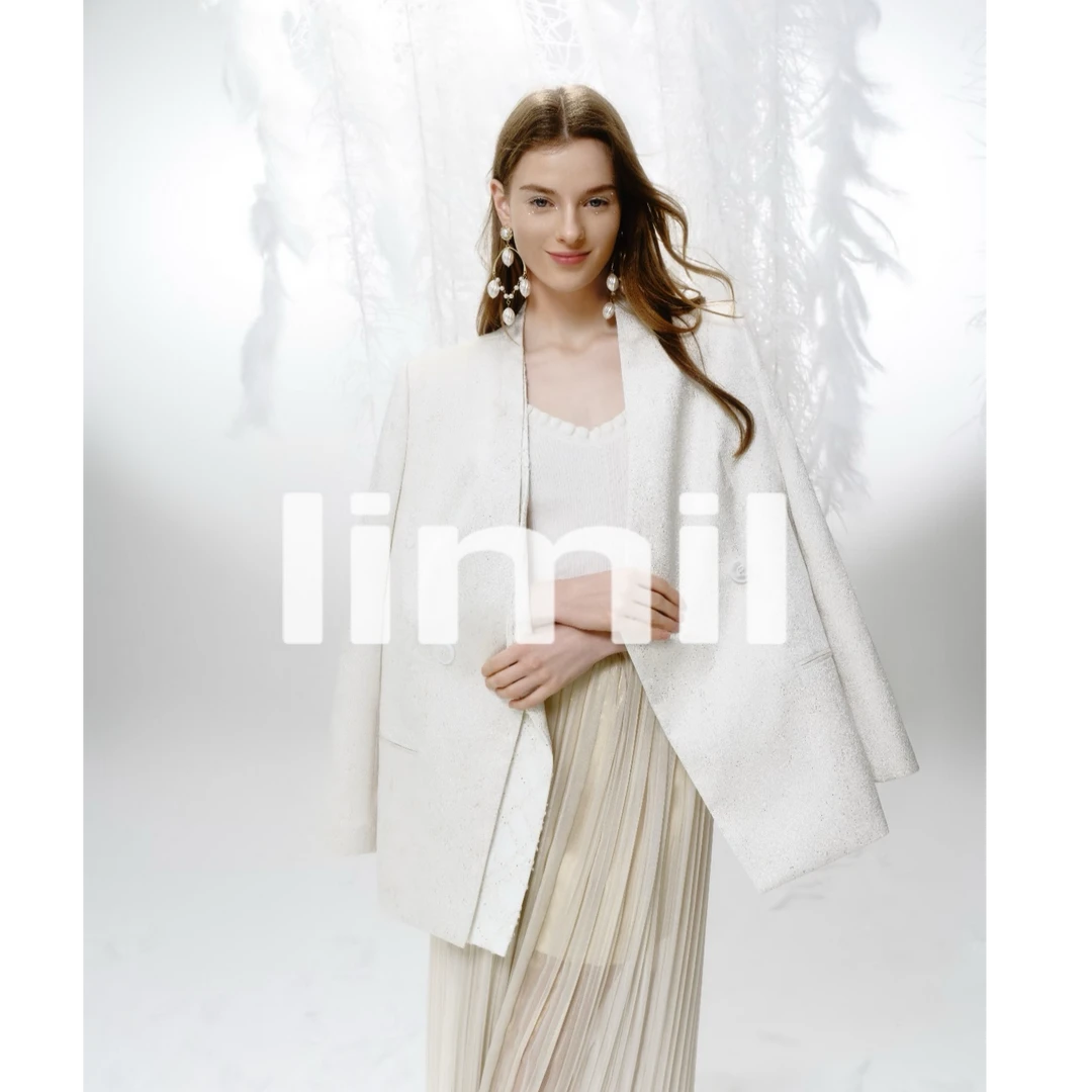 limil丽米儿新款设计款上衣年会气质百搭复古西装外套女9400299