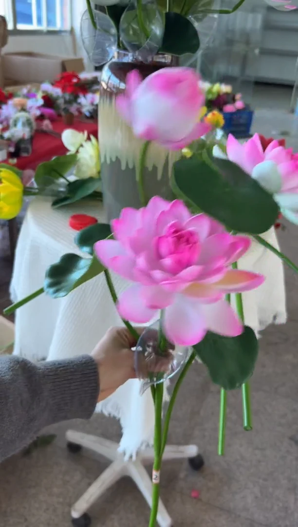 【闪购商品】仿真花朵荷花1束