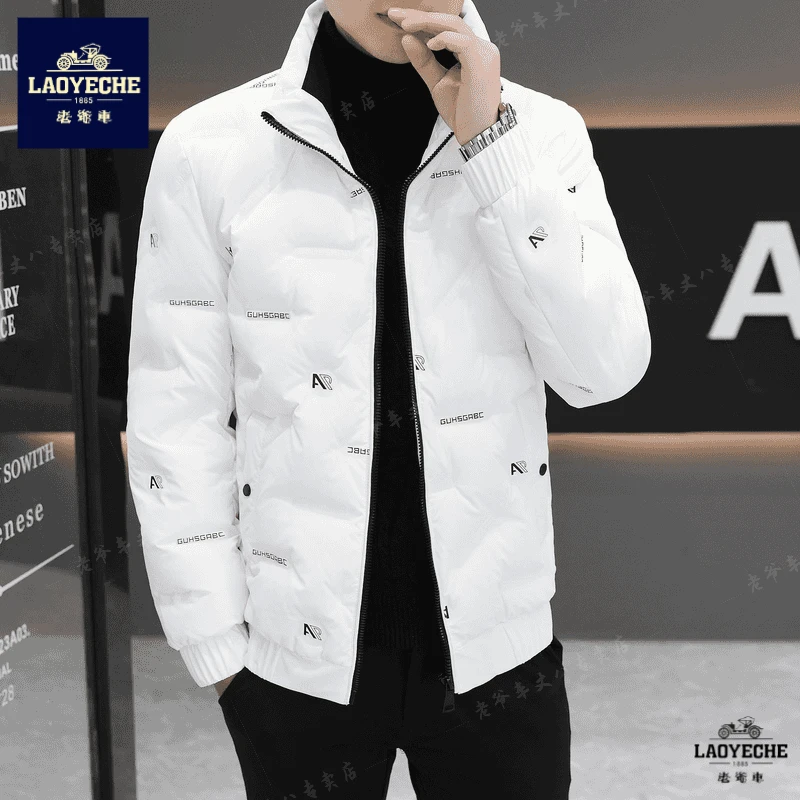老爷车轻奢男士羽绒服冬季时尚潮流帅气加厚保暖外套冬装上衣男款