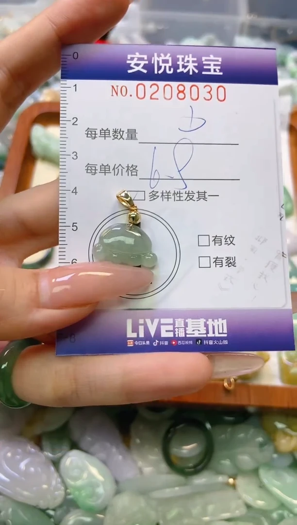 翡翠未镶嵌颈饰闪购0208030多样性发其一