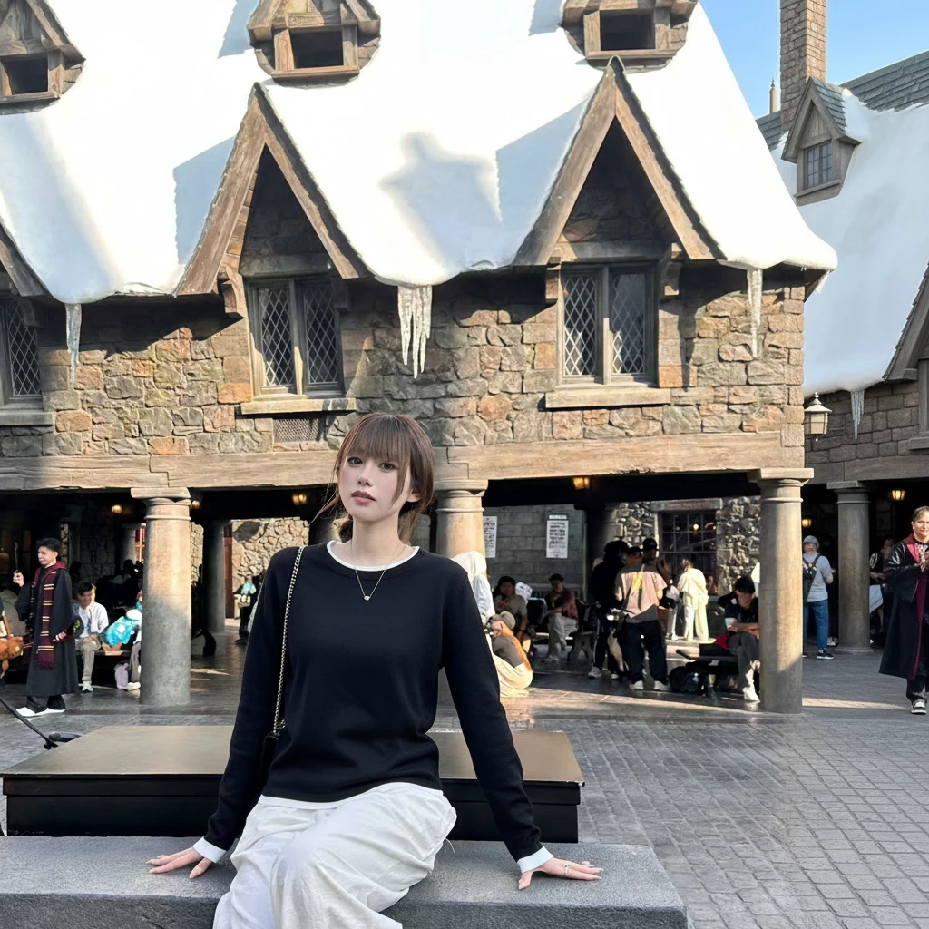 U/TI科技恒温针织上衣黑色拼接设计休闲百搭显瘦宽松保暖针织长袖