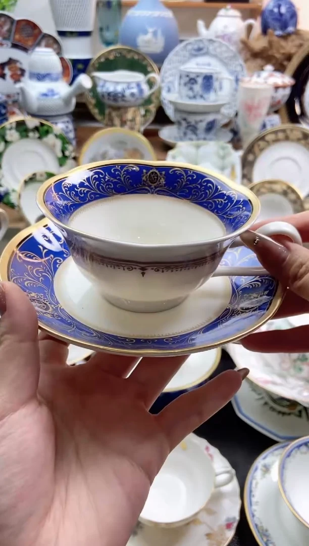 瓷片全新东方快车咖啡杯谨慎参拍，防伪帖撕毁无售后