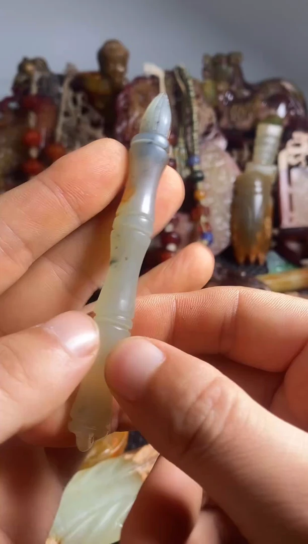 未镶嵌岫岩老玉（透闪石质玉）挂件未镶嵌