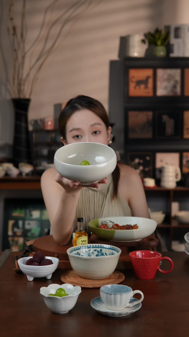 陶瓷极简风6寸钵钵器型沙拉碗 面碗 微瑕 凑满20发货