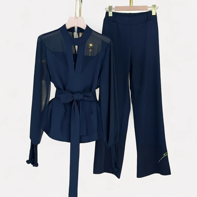 显瘦气质长袖轻奢时尚休闲设计师春季新款两件套RG5372