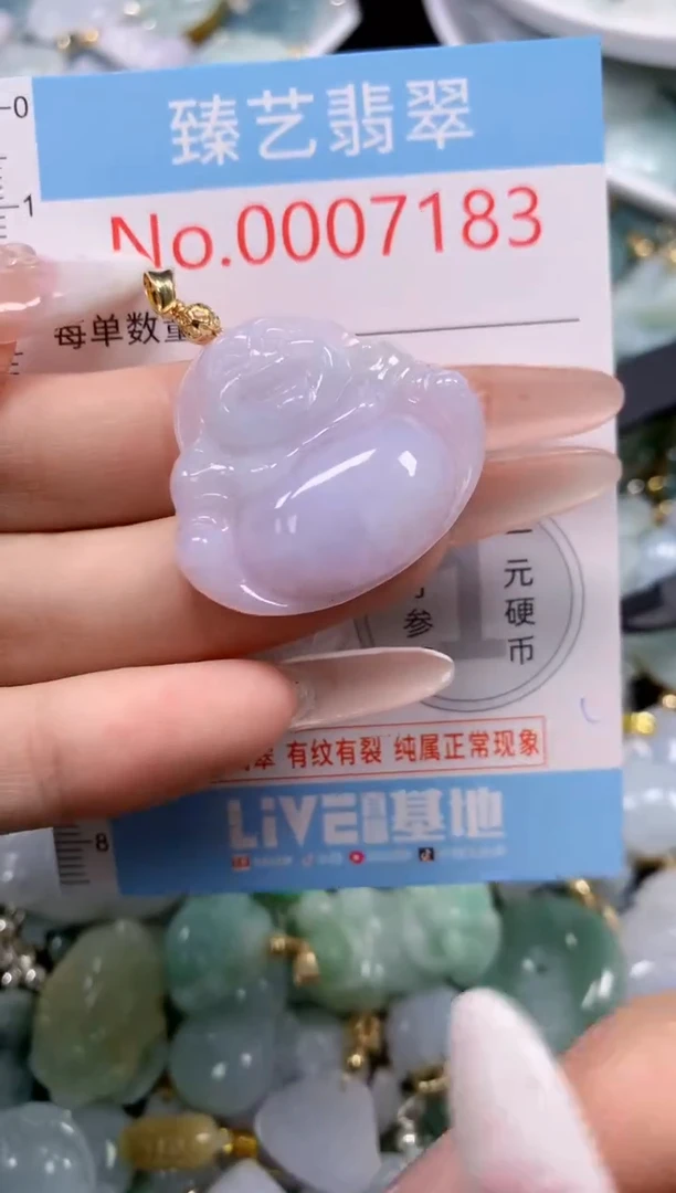 翡翠未镶嵌颈饰7183